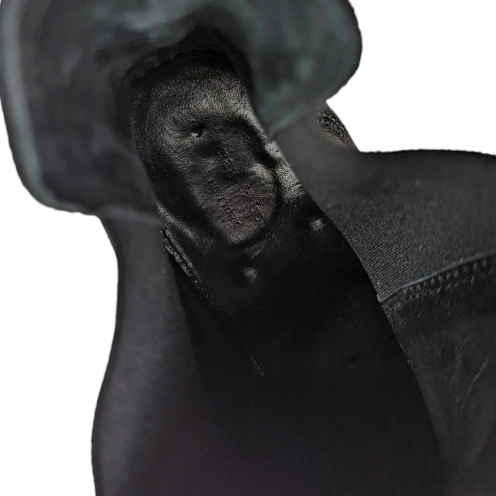 Rag & Bone Ankle Boots Booties Devon Suede Leather Heeled Black Women's 40 - Picture 9 of 15